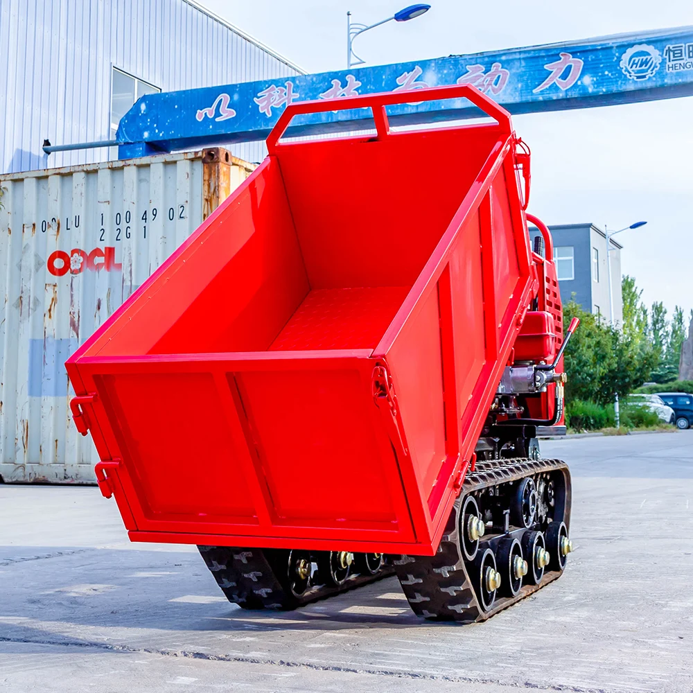 HW800SL Customized Crawler Dumper Diesel Engine Transporter Can Work In Narrow Area Tracked Carriers For Farmland Orchard