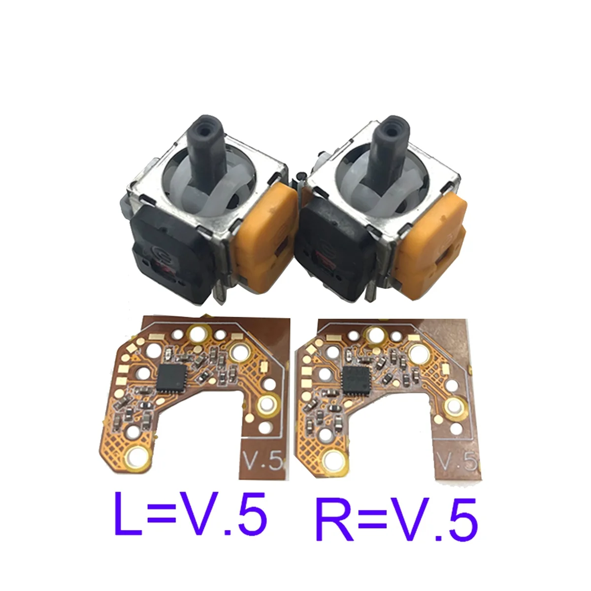 2PCS Hall Joystick+Calibration Board for PS4 Gamepad Hall Effect & Hall Joystick Center/Outer Ring Calibration