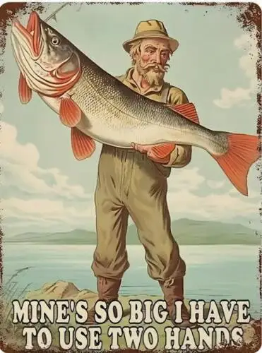 FISHING METAL TIN SIGN 