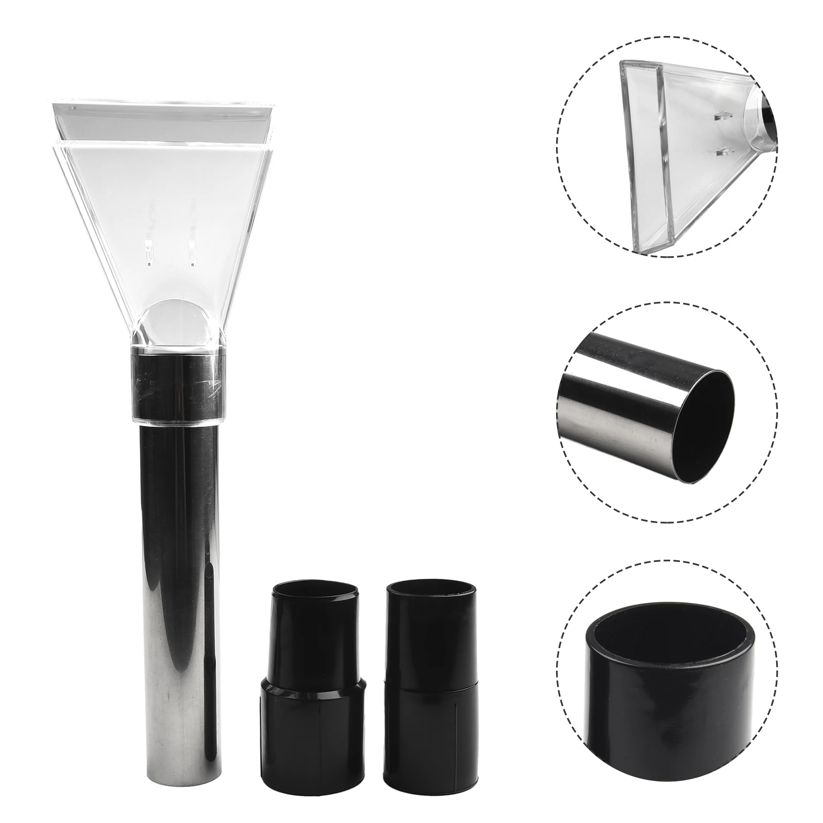 38mm Vacuum Cleaner Brush Head Swivel Head Floor Nozzle Transparent Carpet Cleaner Nozzles Adapters Household Cleaning Tool