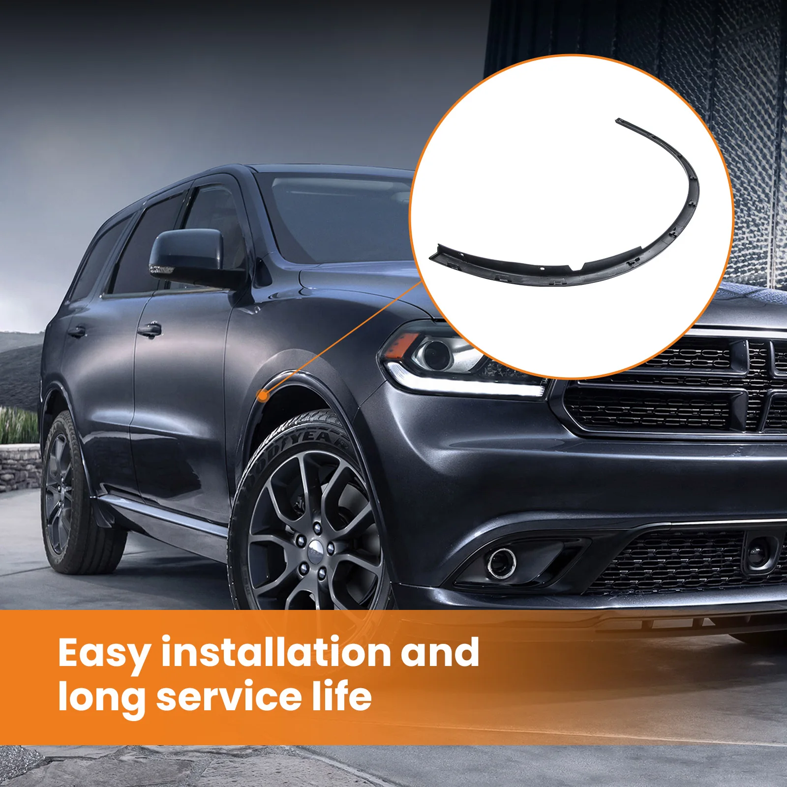 Front Left Wheel Opening Molding Fender Flares Trim for Dodge Durango 2011 2002 2003 2004 2005-2020