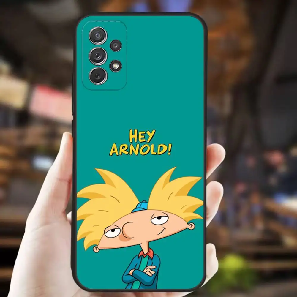 حافظة هاتف Hey Arnold Helga لهاتف سامسونج S25، S24، S21، S22، S23، S30، Ultra، S20، Plus، Fe، Lite، Note، 10,9,5G غطاء أسود #3