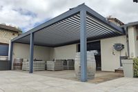 Luxury Garden Gazebo Motorized Bioclimatic Aluminum Patio Roof Outdoor Aluminium Pergola Louvered Roof Summerhouses Pergola