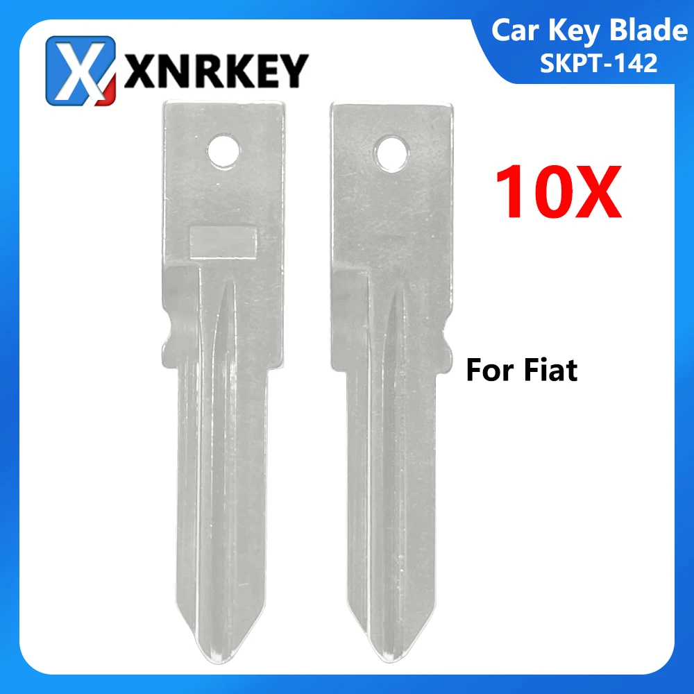 

XNRKEY 10Pcs #142 Key Blank Remote Key Uncut car accessories Blade for Fiat Excelle Flip Remote Car Key Blade Replacement