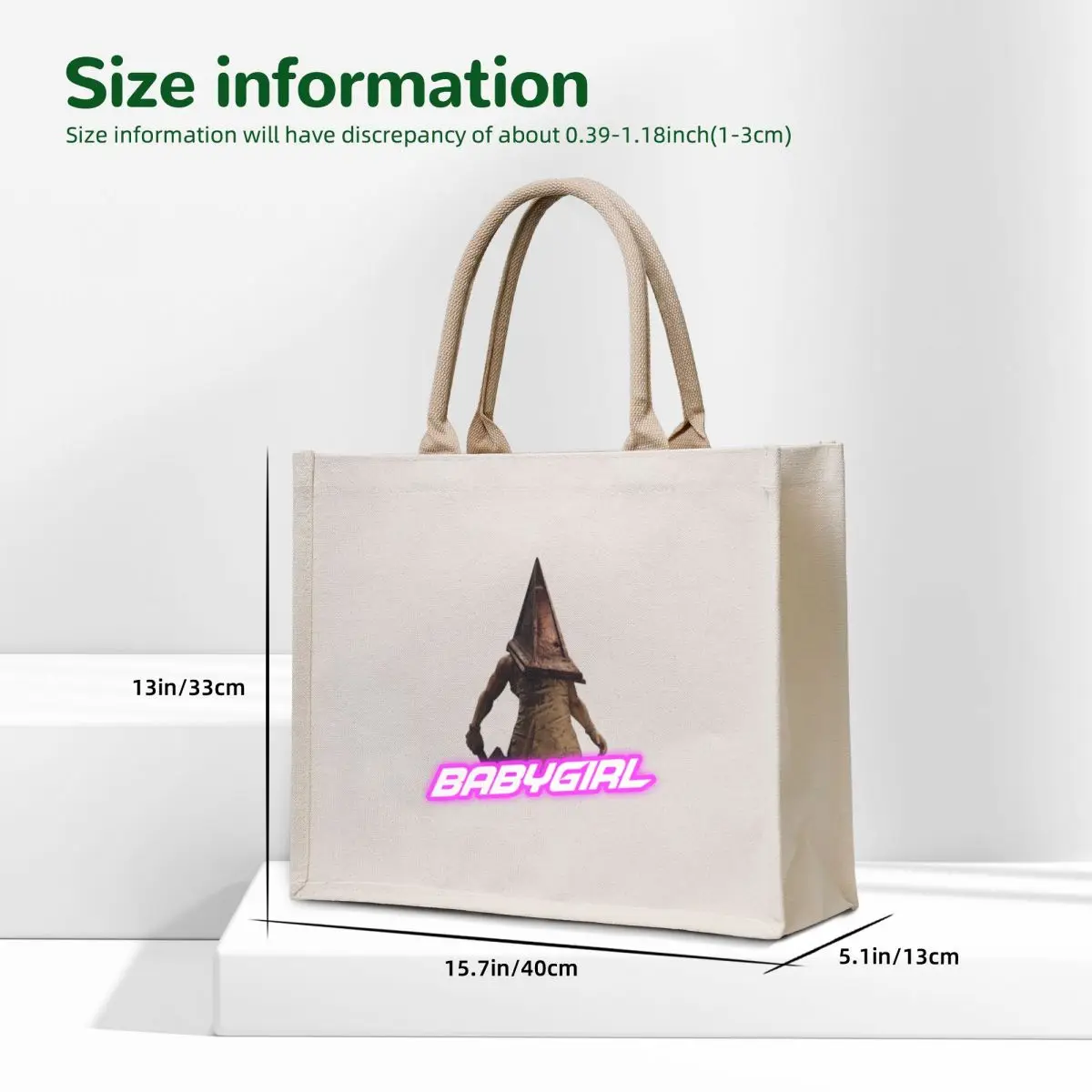 Babygirl Pyramid Head Silent Hill 2 remake Tote Bag Cloth bags shopper bag women canvas