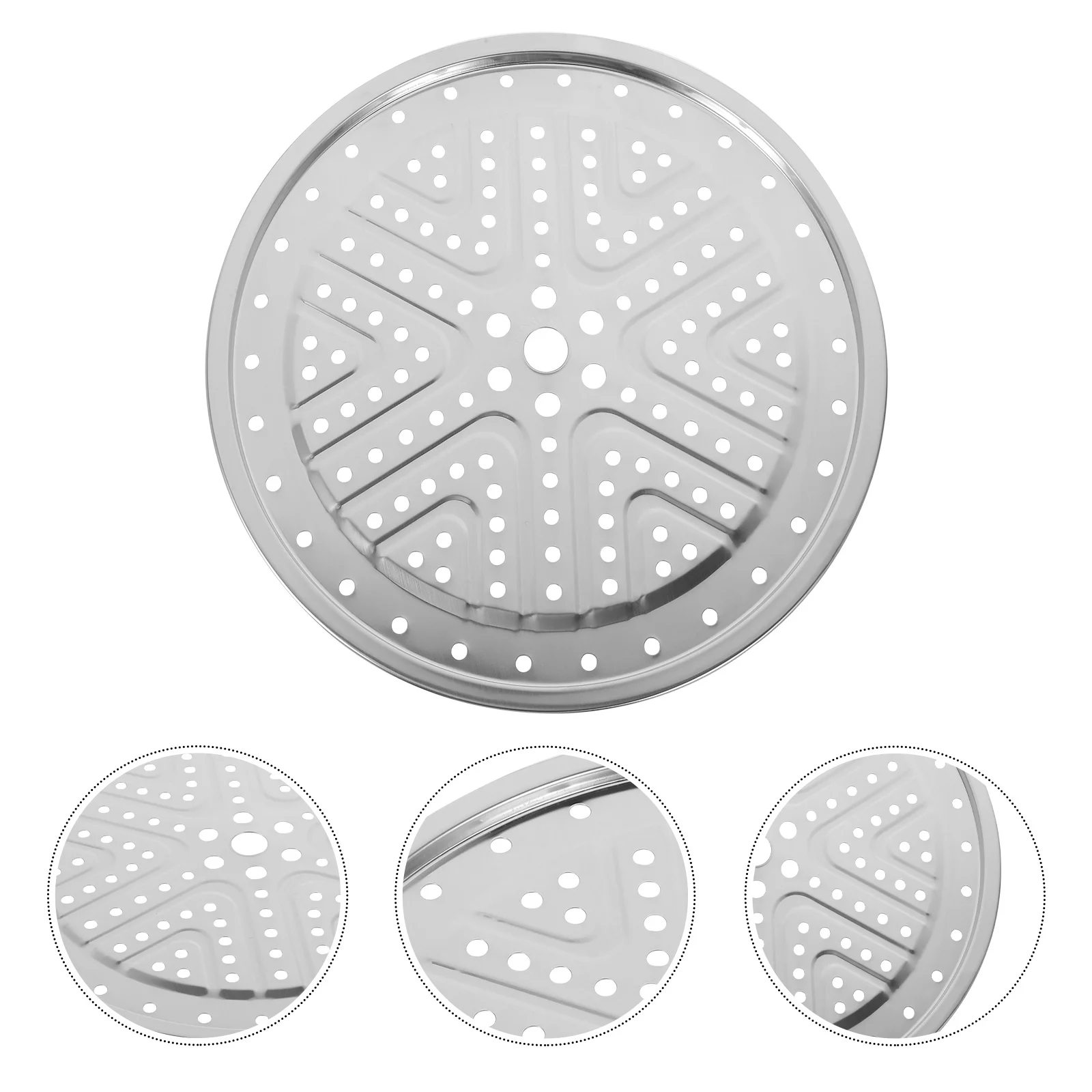 

Stainless Steel Steamer Rack 30Cm Round Food Grade Rust Resistant For Pressure Cooker Soup Pot Baking Cooling Canning Rack