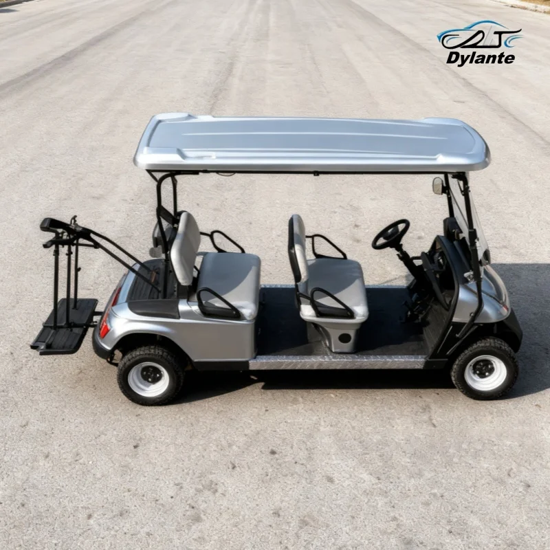 Street Legal Electric Golf Cart 4 Seats 5000W Scooter Go Kart Adult Touring Classic Golf Cart With Golf Ball Storage Box
