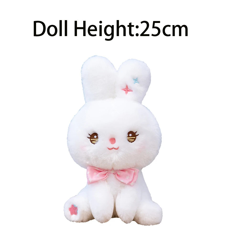 Easter White Bunny Costumes for Baby Girls Birthday Halloween Dresses for Kids Easter Holiday Outfit with Rabbit Ears Doll