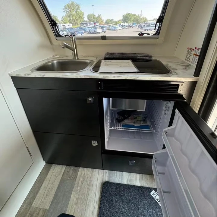 Lightweight Aluminum Honeycomb Panel Waterproof Fireproof Custom Aluminum RV Furniture RV Kitchen Cabinet With Drawer