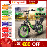 Hidoes C1 Folding Electric Bike 750W Powerful Motor 48V13AH Waterproof Lithium Battery E-Bike Adult City 20 Inch Tire E- Bicycle