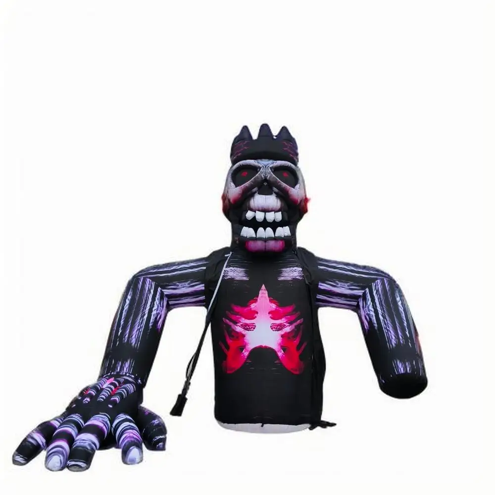 

Inflatable Skull Monk Monster For Halloween Activity,new Design Inflatable Giant Skeleton Man Character For Square Decoration