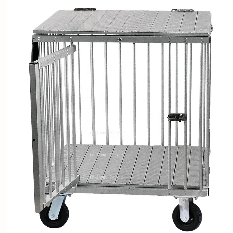 Factory Supply Customizable Portable Folding Pet Outdoor Trolley Salon Display Aluminum Dog Travel Trolley
