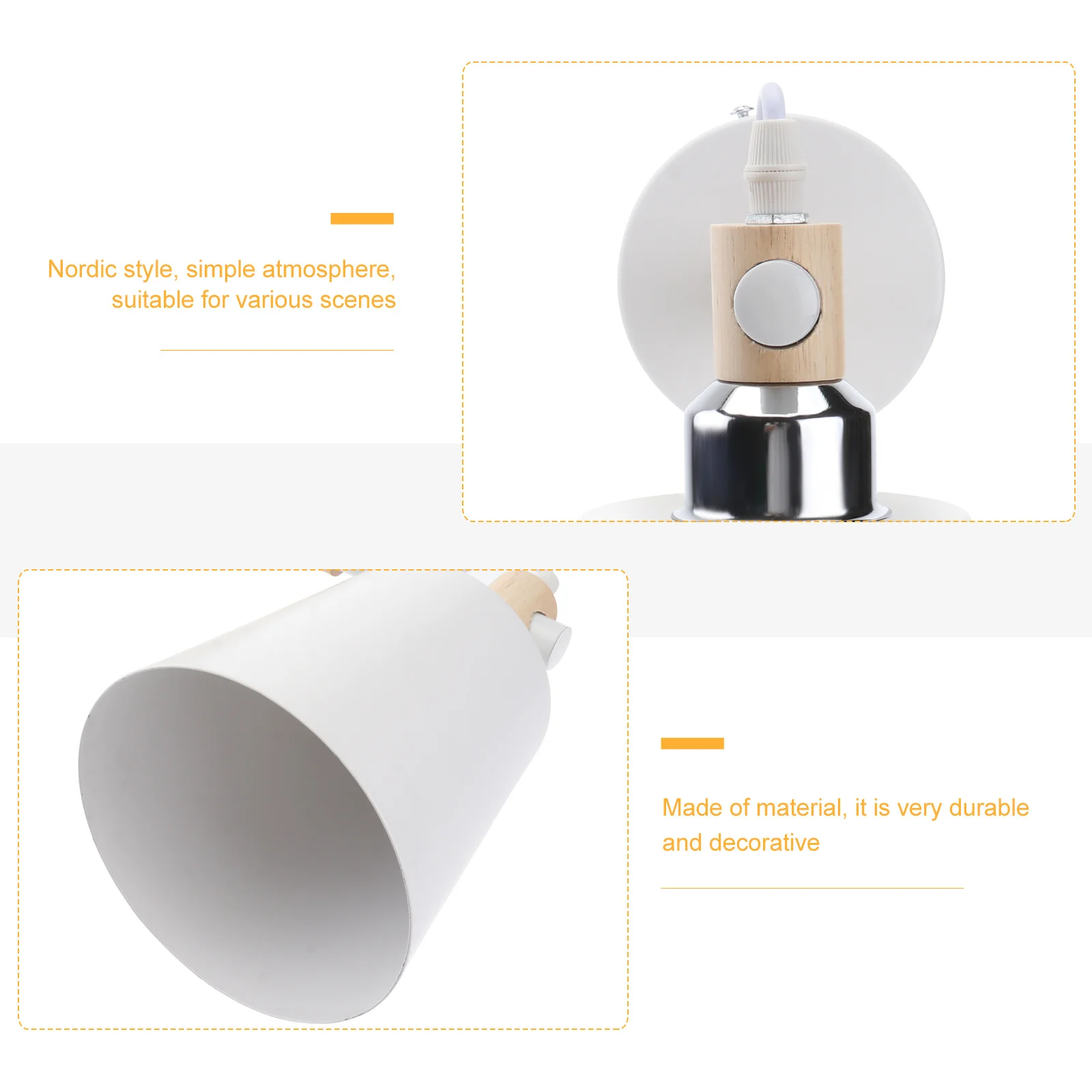 

Nordic Wall Lamp Modern Iron Wood Bedroom Light For Living Room Bedside Staircase Corridor Home Decor Lighting