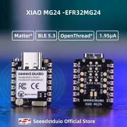 Seeed Studio XIAO MG24 Development Board Ultra-low-power Wireless, Matter Thread BLE 5.3,EFR32MG24 SoC, Arduino,On-Board Antenna