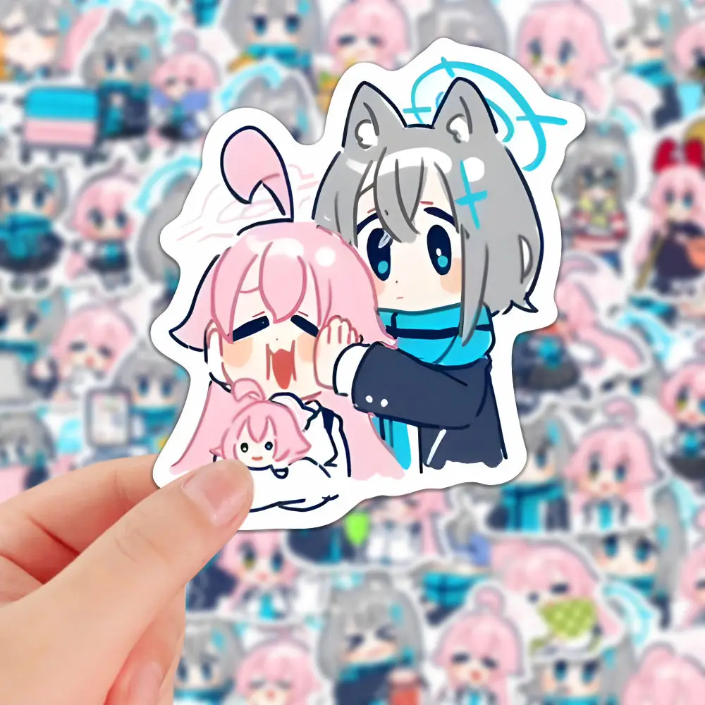 Hoshino Sticker Anime Waterproof Sticker Blue Archive Cute Student Stationery Children Supplies Water Proof DIY takanasi hosino