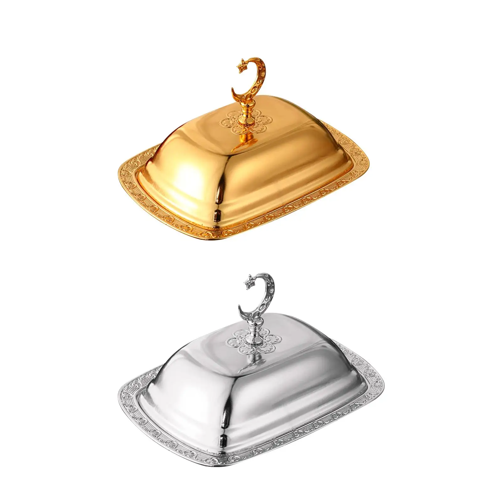 Butter Dish Decorative Home Storage Plates Snack Fruit Serving Plates for Wedding Birthday Fridge Kitchen Refrigerator