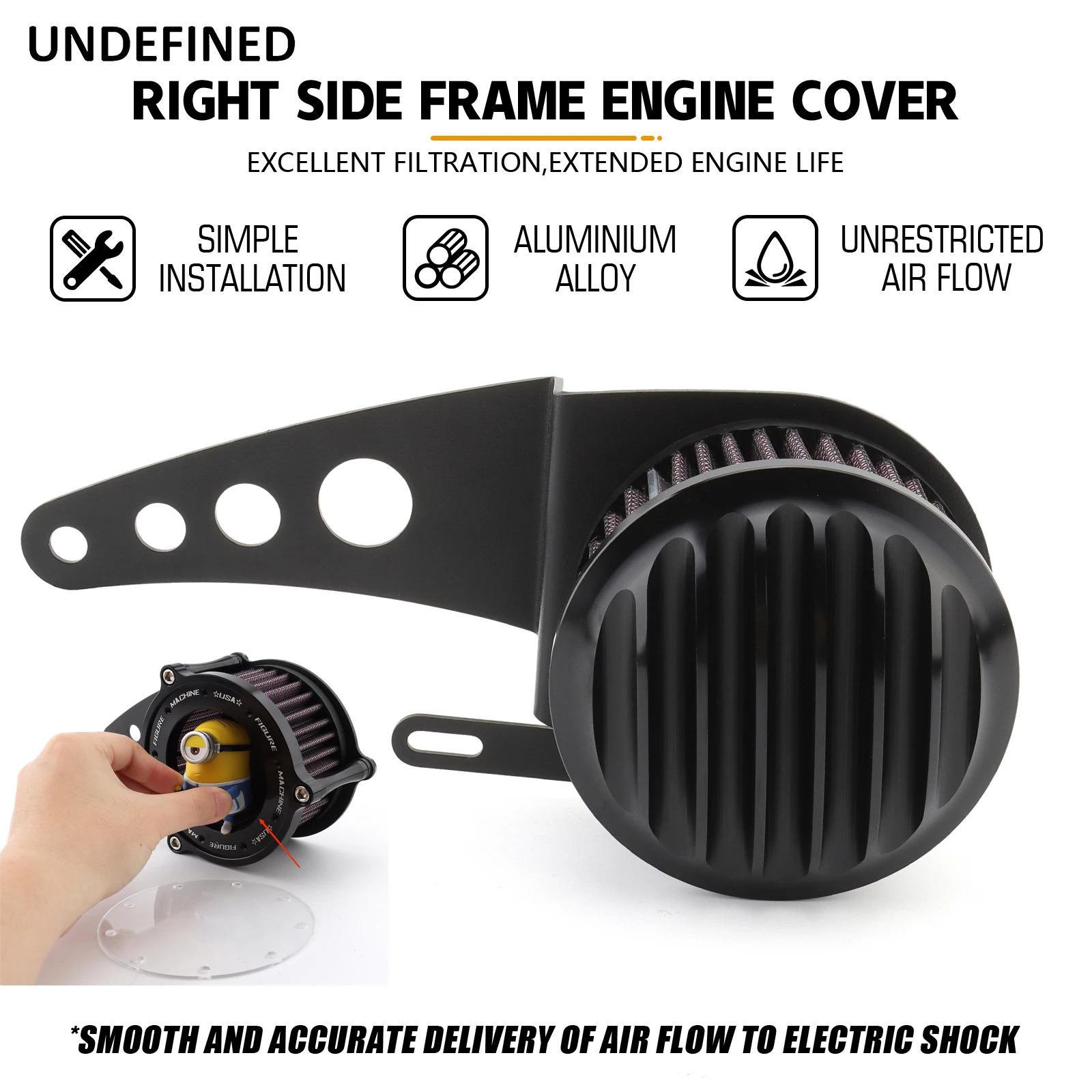 Motorcycle Air Cleaner Right Side Cover Decorative Accessories For Honda Rebel 300 CM300 2022-2023 CNC Aluminum