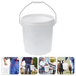 Cubo con tapa, contenedor de almacenamiento hermético para agua, cubo de basura, cubo de plástico, cubo de basura