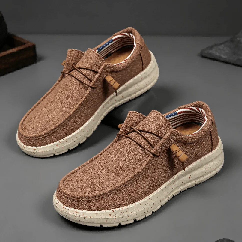 Men's Simple Lightweight Slip-On Casual Loafers, Breathable Comfort Lazy Canvas Shoes For Summer sx260712180442942143431