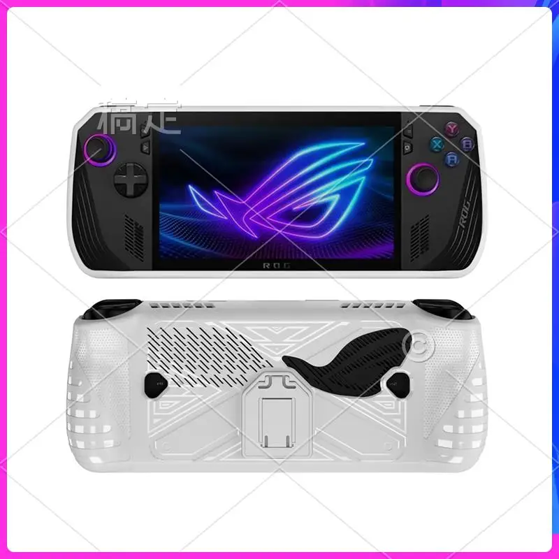 ATTT-TPU Protective Case With Stand For Asus ROG Ally X Game Console, Durable Cover Shell For Enhanced Gaming