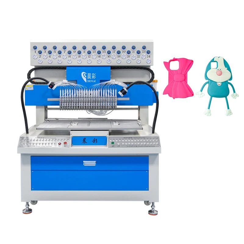 Chencai 24 Colors Badges Making Soft PVC Dispensing Machine Soft PVC Badge Dispensing Machine