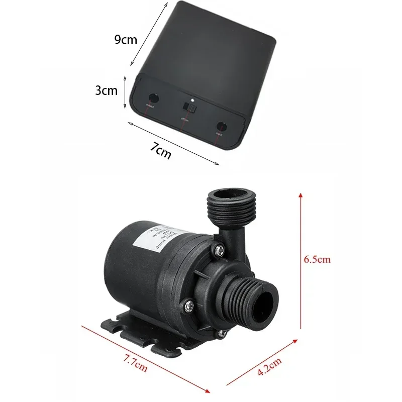 태양광 패널 키트 브러시리스 워터 펌프 셀, 태양광 분수 수영장 연못, USB 5V, 12 V, 800L/H