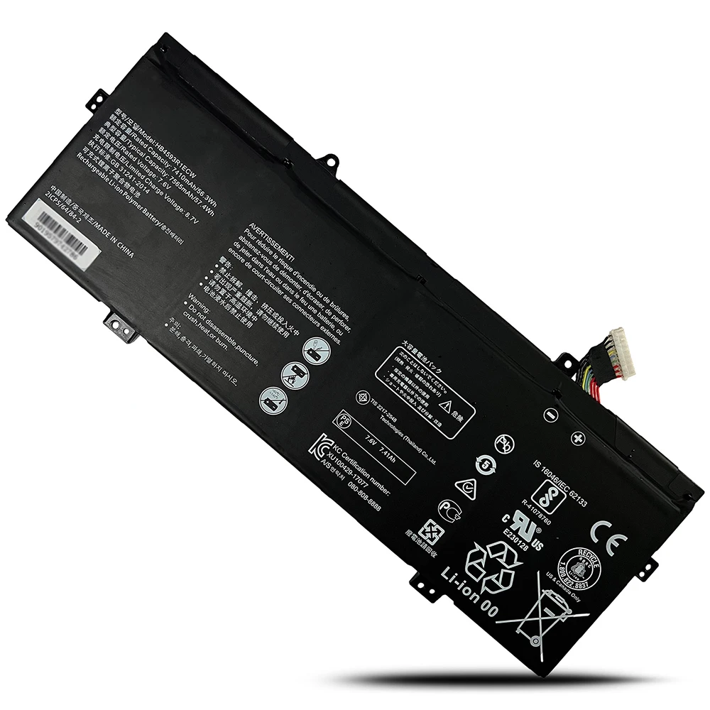 Sostituzione della batteria del Laptop HB4593R1ECW per Huawei Matebook X Pro i7 Mach-W29 2019 MACH-W19B MACH-W29C KPL-W00 KLV-W19 VLT-W60/50