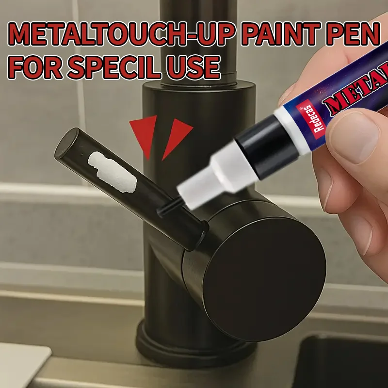 Multi Metal Touch Up Pen, Fix Faucet Scratch, Kitchen Bathroom Metal Parts, Car Wheel, Black White Silver, Easy DIY Repair