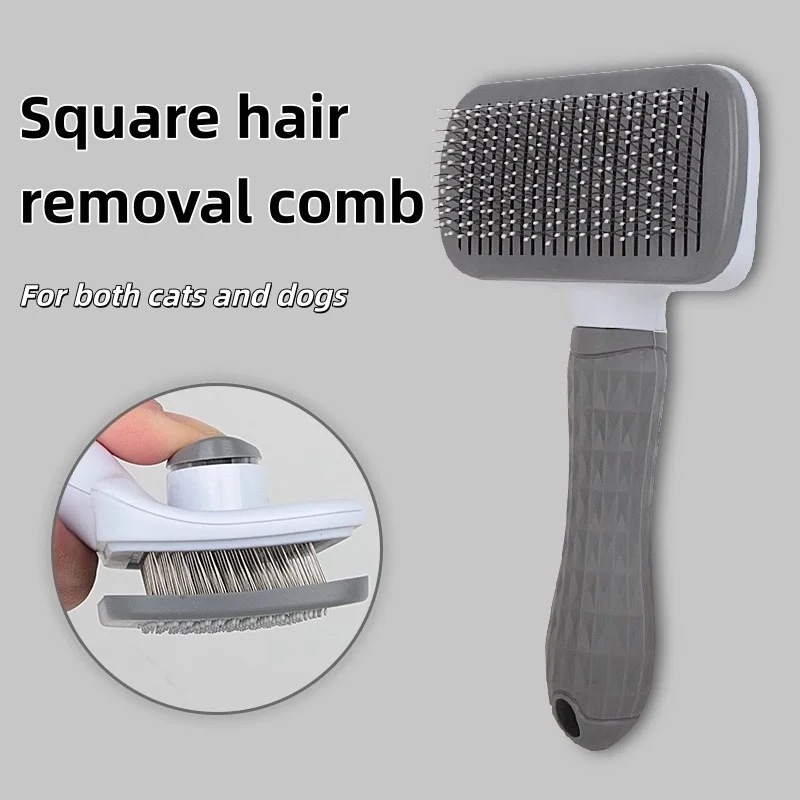 Cat Self Cleaning Grooming Brush Gentle Slicker Brush For Shedding Hair Remover Comb For Indoor Cats Kittens Puppy Small Dogs