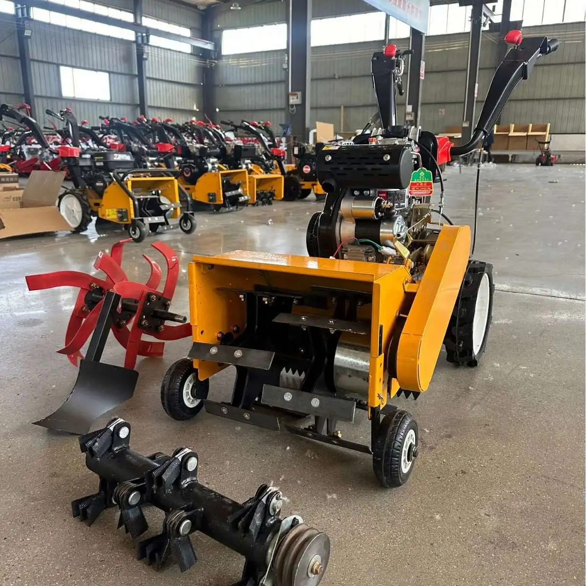Mini  Tiller with Weeder Ditcher for Orchard Farm Use