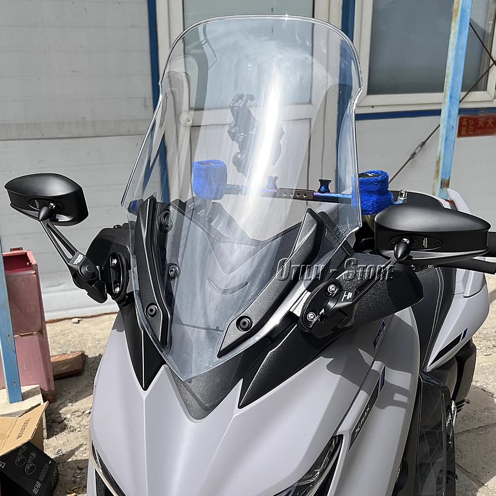 

Новинка для YAMAHA XMAX 300 XMAX300 X-MAX 300 2023, аксессуары для мотоциклов, боковые зеркала, комплект передних кронштейнов, зеркало заднего вида