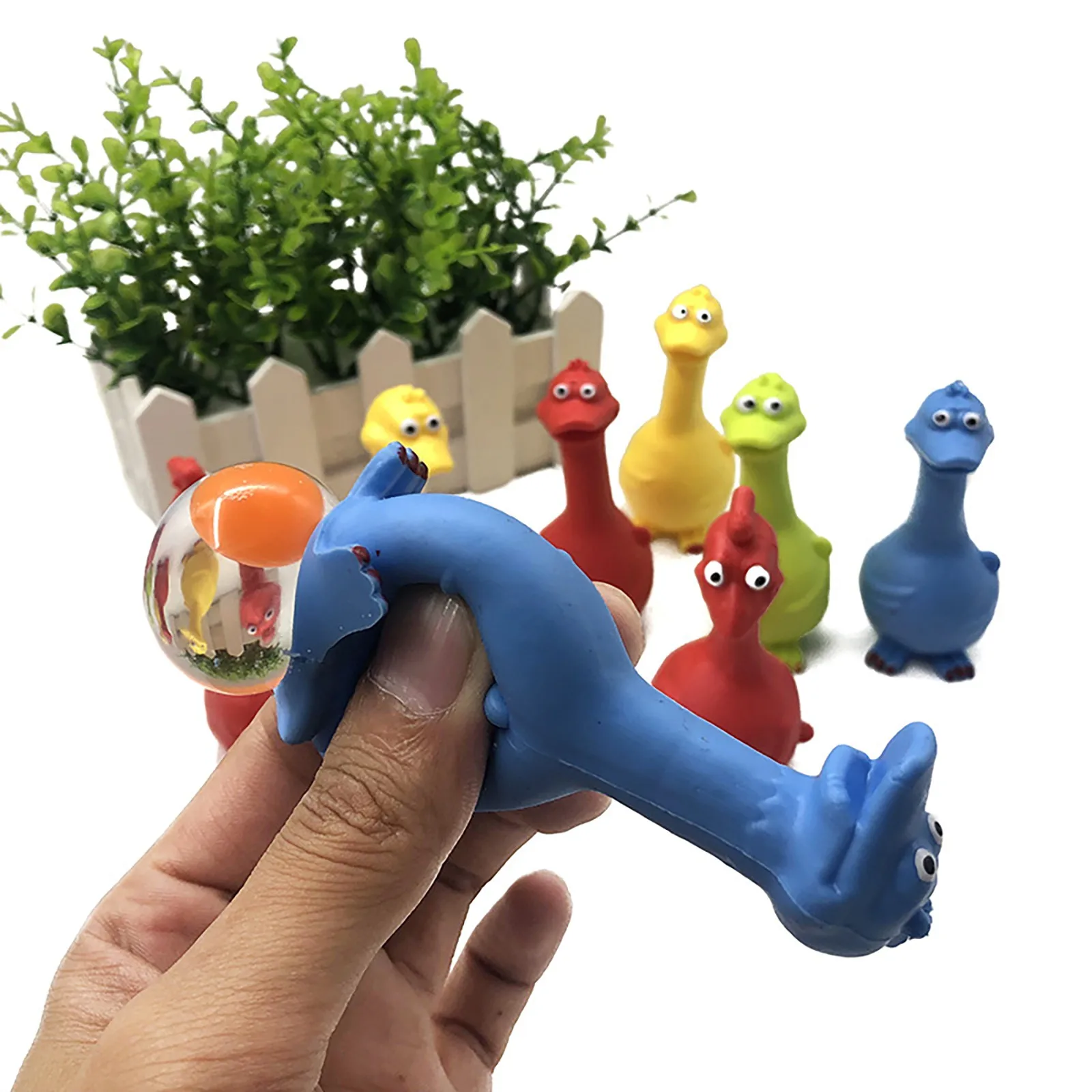 

Novelty Duck Toy Squeeze Gadgets Creative Small Duck Egg Vent Keychain Spoof Funny Toy Tricky Keyring Relief Gift