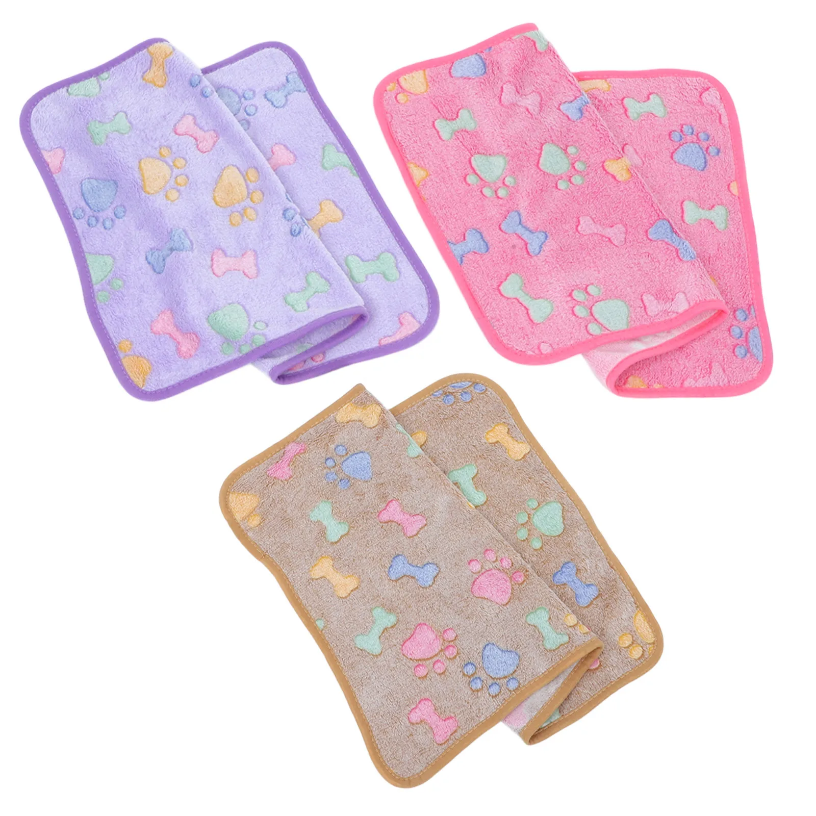 Couverture pour animaux de compagnie, 3 pièces, douce et chaude, lavable, pour chiens, chats, chiots, lits, tapis de voiture, accessoires, tapis de sommeil pour animaux de compagnie