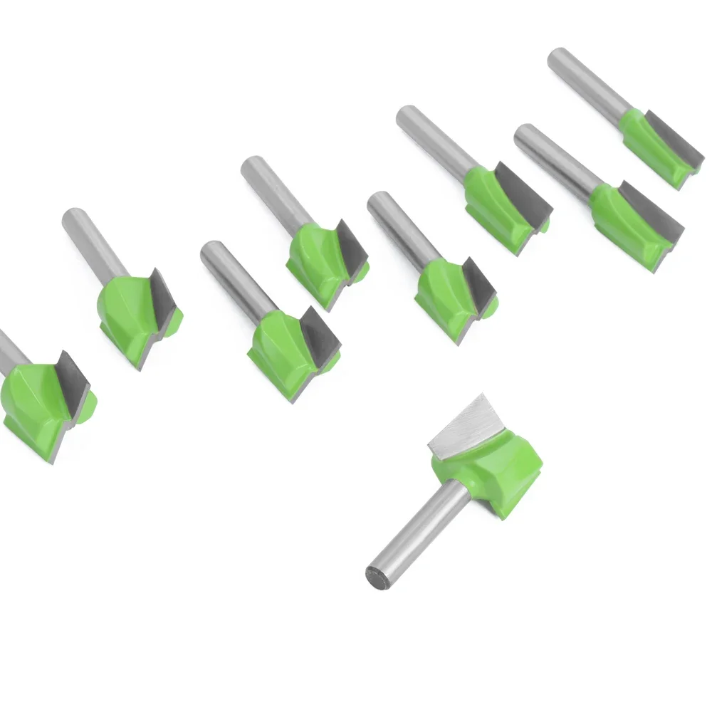 LAVIE 13-teiliges 1/4-Zoll Fräser-Set, TCT-Bodenfräser, Holz-Nutfräser-Set 10-32mm Tiefe C07006T13AGN – Detail 19