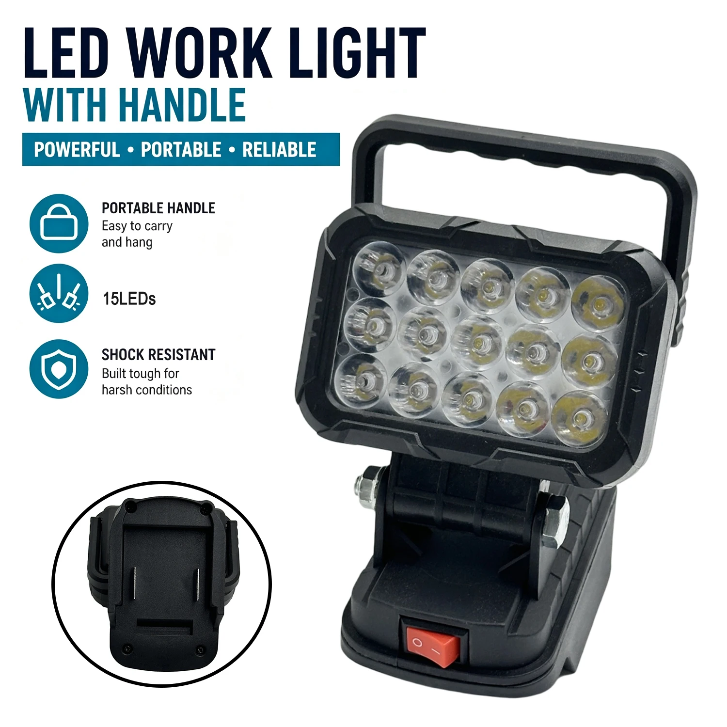 Power Tool Parts for Makita 18 V Lithium Battery LED Work Lights Lamp Hand Lantern Spotlight Camping Emergency Lighting