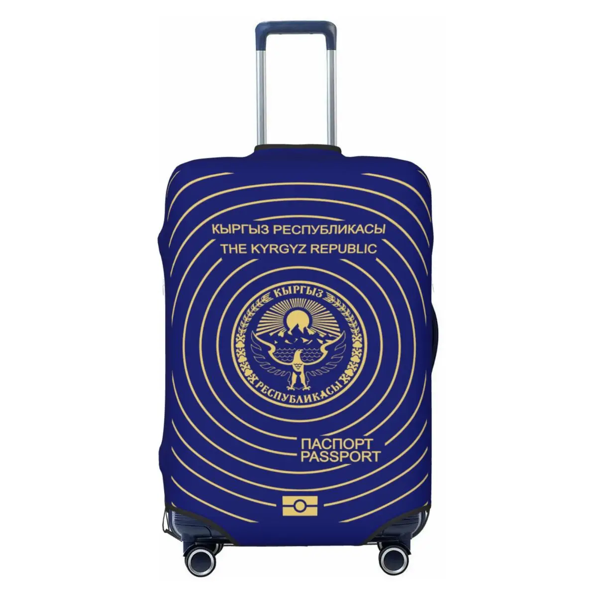 

Cute Kyrgyzstan Passport Luggage Cover Protector Elastic Travel Suitcase Covers