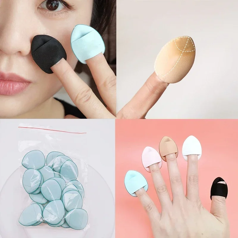 3/10 Stuks Vinger Puff Set Professionele Cosmetische Kussen Puff Concealer Foundation Detail Puff Make-Up Spons Schoonheid Tool