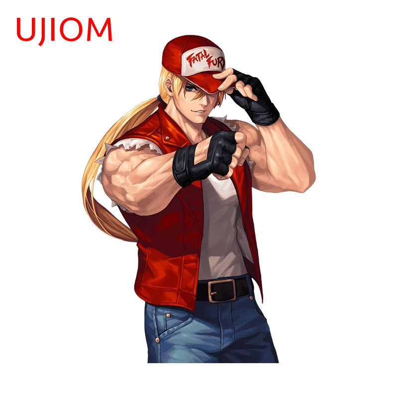 UJIOM 13cm X 9.3cm Anime Terry Bogard Wall Stickers Personality Interesting Refrigerator Laptop Decal Decoration Accessories