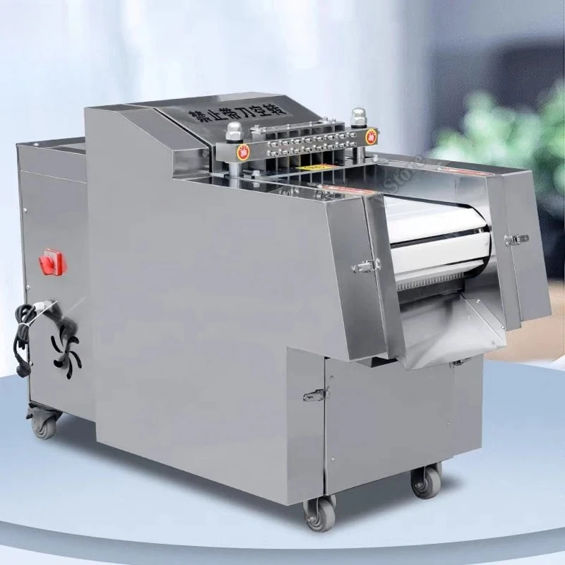 Fast Frozen Meat Cube Cutting Machine Frozen Chicken Duck Meat Beef Dicer Cutter Whole Chicken  Bone Dicing Machine