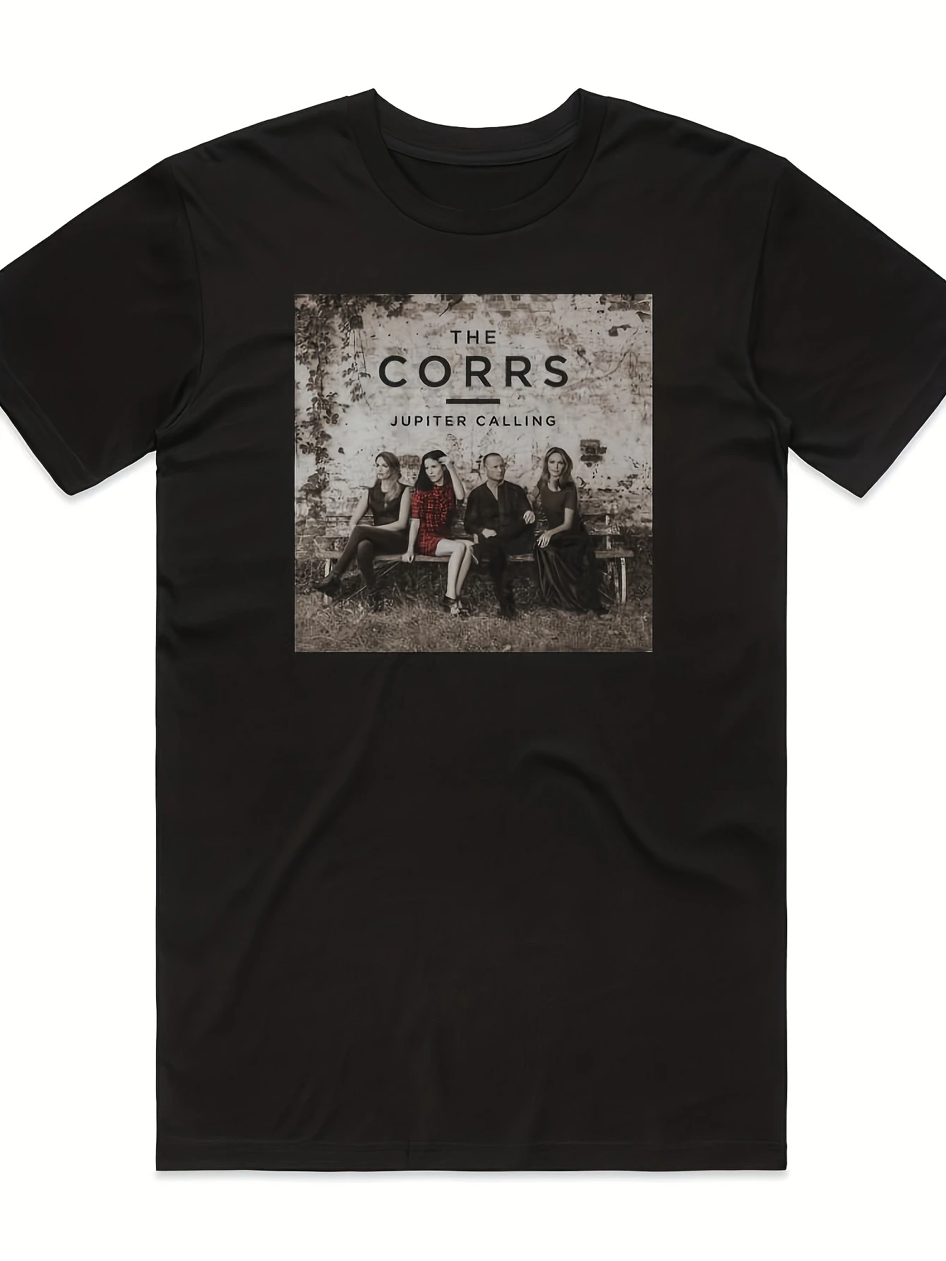 Men's The Corrs Jupiter Calling album cover T-shirt crew neck short sleeve casual music T-shirt suitable for all seasons