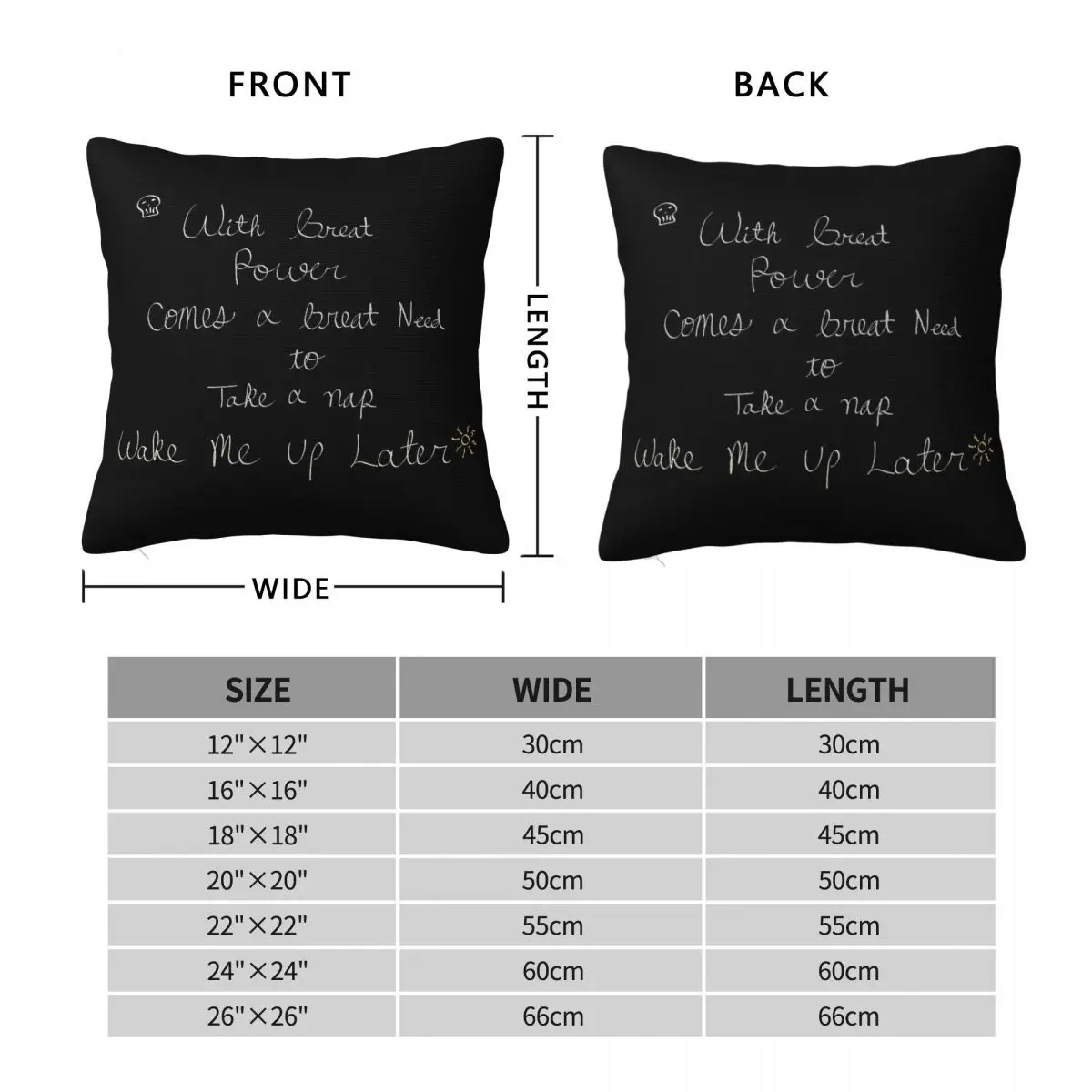 Great Power Comes A Great Need To Take A Nap Pillowcase Polyester Linen Velvet Printed Decor Throw Pillow Case Sofa Cover 18