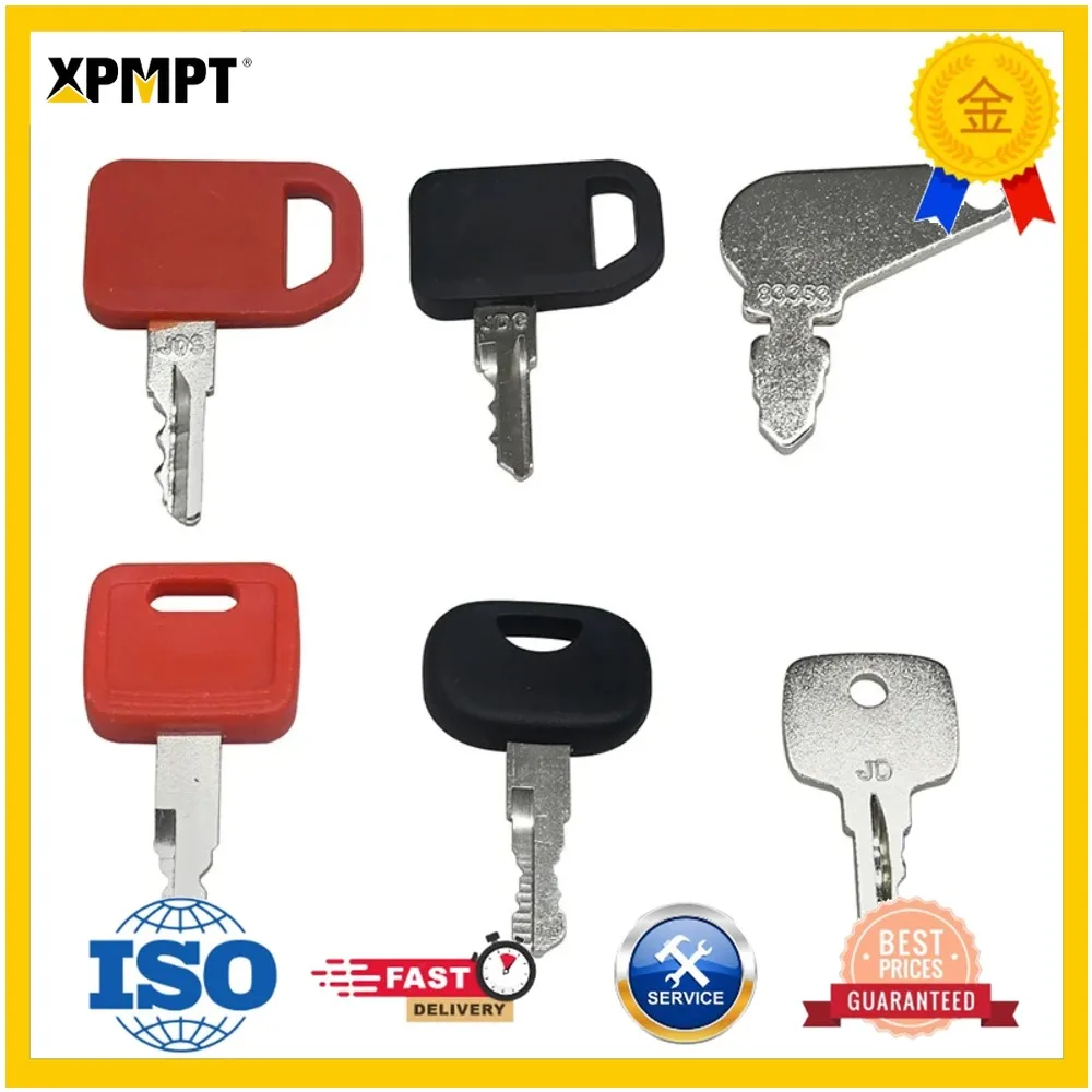 AM131841 AM101600 6PCS Ignition Keys For John Deere Riding Mower 2243 2653 2653A 2653B 332 3325 3365 7200A 7400
