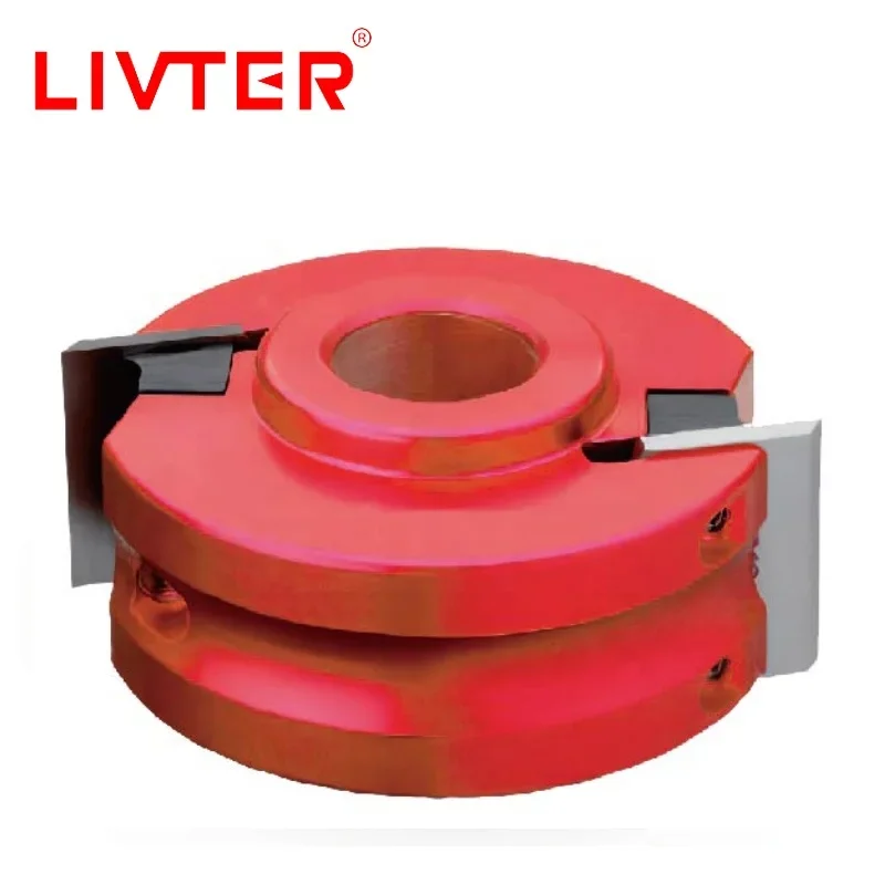 Livter Rabbeting Cutter com facas de perfil Conjuntos de cabeças de corte multifilas