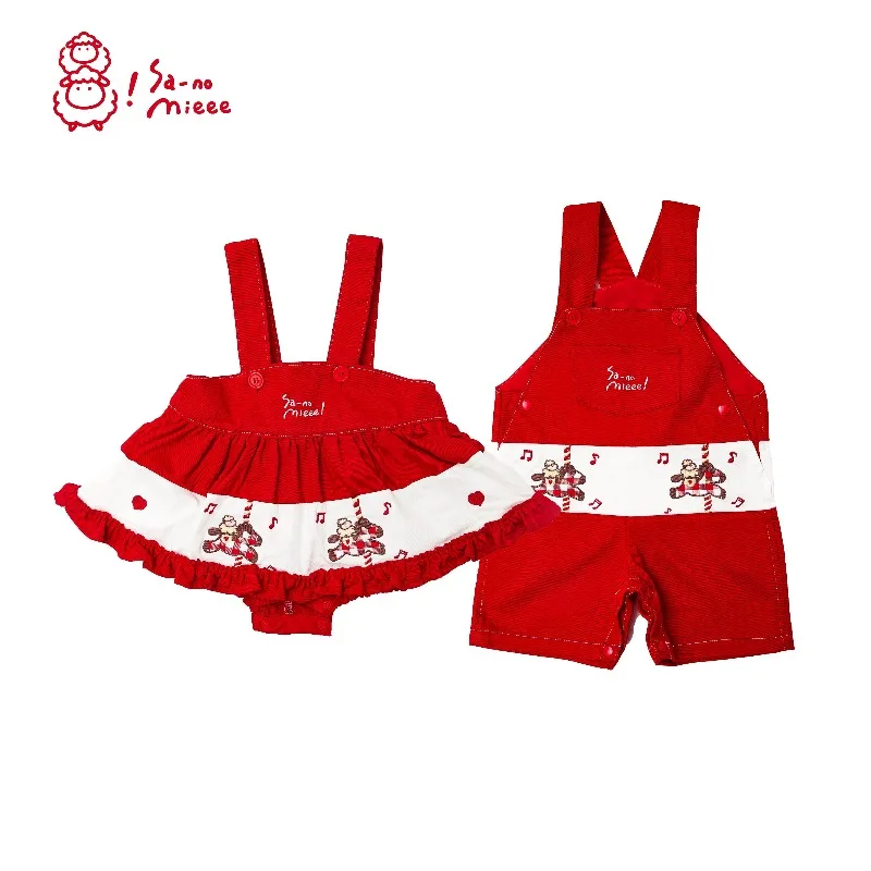 One-year-old Clothing Overalls Skirts Brother and Sister Clothing Children's Baby Original Birthday Party Boutique Dress