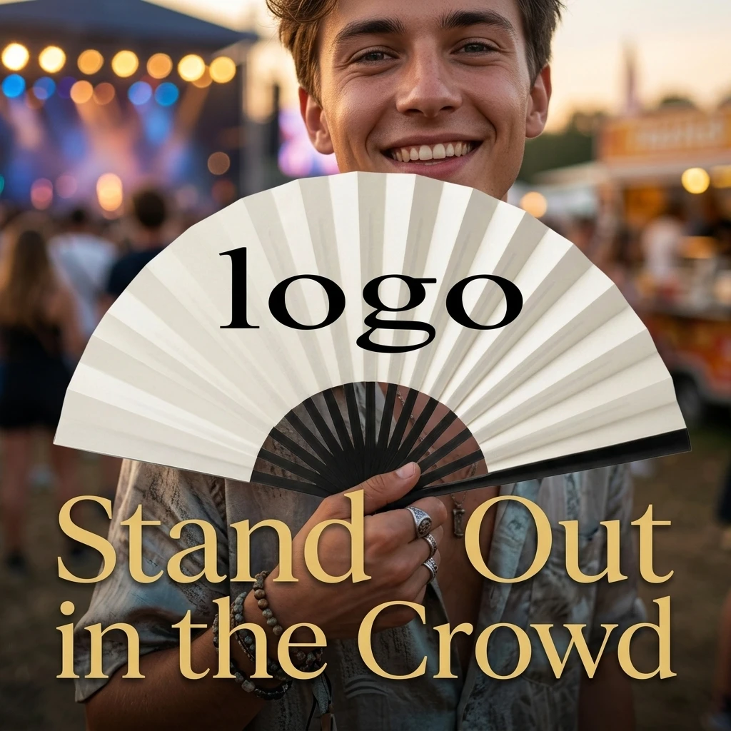 A custom foldable loud fan, supports customization for one piece, including photos and trademarks/logos
