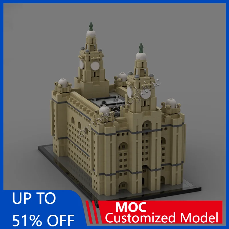 

Новая 2478 шт. Moc, индивидуальная модель, встроенная архитектура, здание королевской печени, MOC, креативные модульные здания, блоки «сделай сам», детские игрушки, подарки