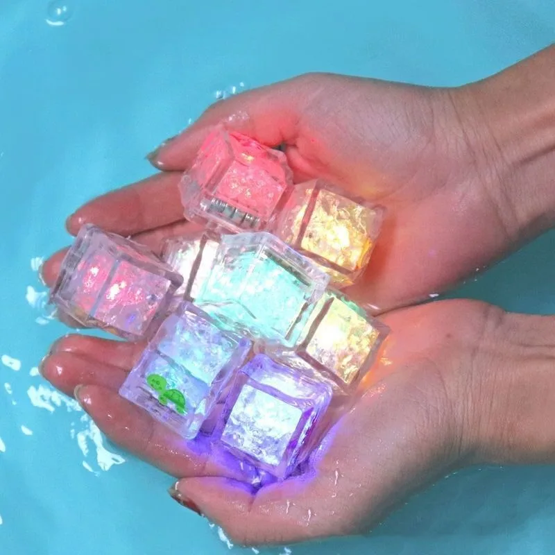 12Pcs Baby Bath Bathtub LED Light Up Toys Colorful Waterproof Glowing Bath Toys for Boys Girls Infant Birthday Xmas Gift