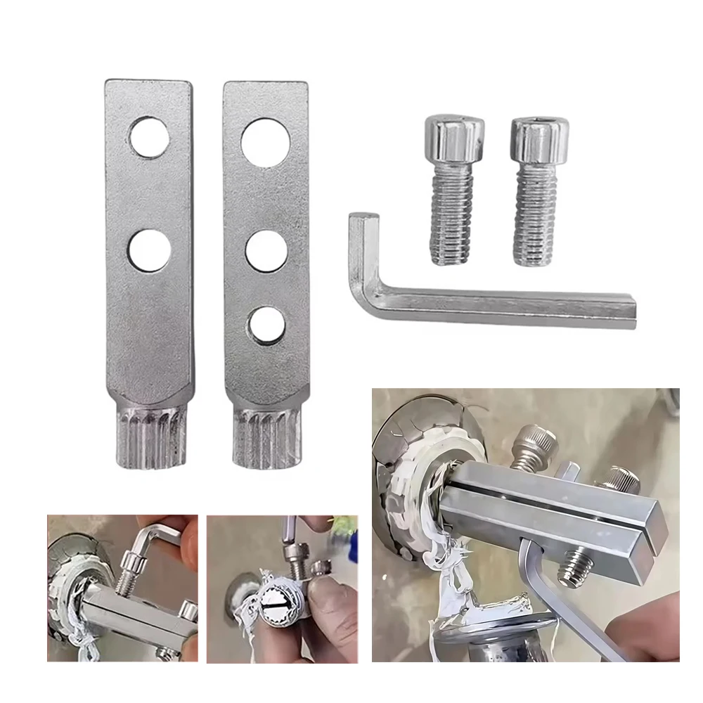 Broken Wire Extractor Tap Screw Removal 4/6 Bolt Extractor for Faucet Angle Valve Repair Disassembly Removal Plumbing Tools
