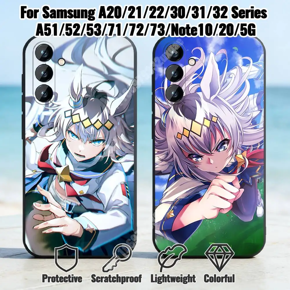Uma Musume Oguri Cap Phone Case for Samsung Galaxy A12 13 Note 10Pro 20Ultra A20 21 22 30 31 32 A71 72 TPU Cover