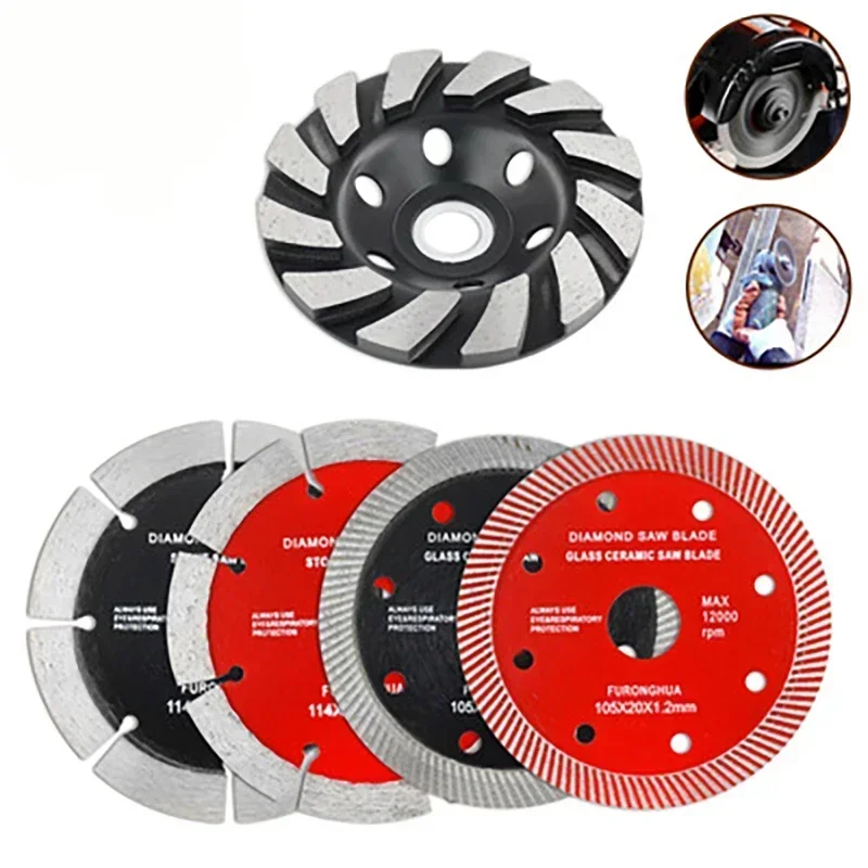 

Turbo Diamond Saw Blade Disc Porcelain Tile Ceramic Granite Marble Cutting Blades For Angle Grinder Diamond Saw Blade